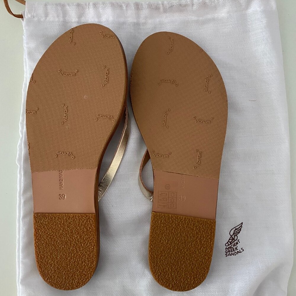 Ancient Greek Sandals leather flip flops sz 39 - Picture 2 of 4